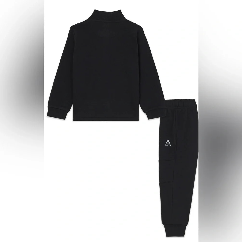 Reebok Toddler Unisex Half Zip Pullover and Jogger Set, 2 Piece - Picture 2 of 7